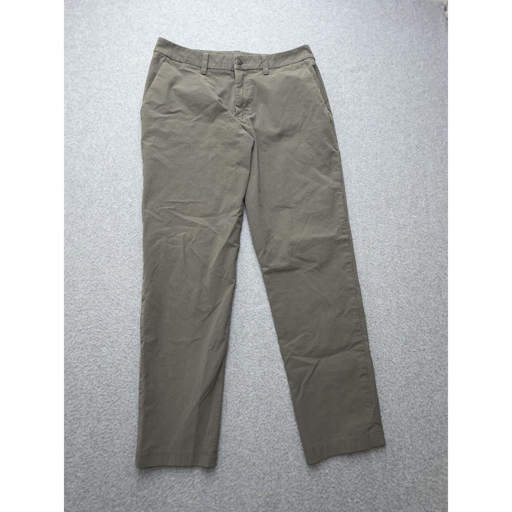 Lululemon Pants Mens 31 Brown Chino Straight Leg Zip Pocket Casual Everyday